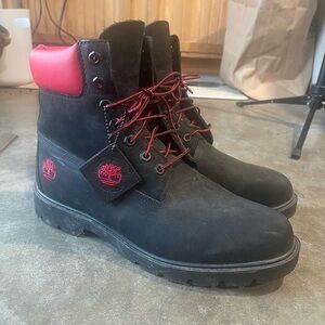 Timberland Boots Black & Red – Men’s Size 11 – Excellent Condition